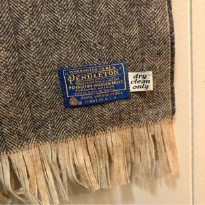 Pendleton wool scarf herringbone